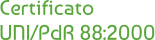 Certificato  UNI/PdR 88:2000
